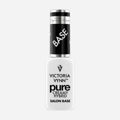 Frasco de base para unhas Victoria Vynn branco e preto