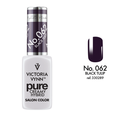 Verniz para unhas preto VICTORIA VYNN Pure Creamy Hybrid número 062