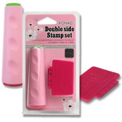 Conjunto de carimbo Konad dupla face em embalagem