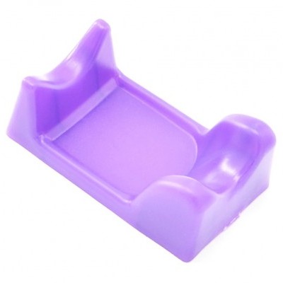 Suporte plástico roxo para apoio