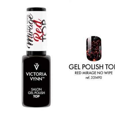 Frasco de verniz gel preto Victoria Vynn com tampa branca e texto colorido