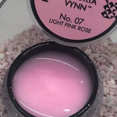 Frasco de gel UV/LED cor rosa claro para unhas da Victoria Wynn, número 07