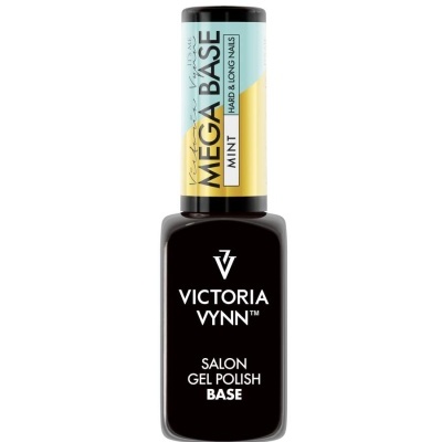 Frasco de verniz gel Victoria Vynn em preto com tampa preta e rótulo colorido