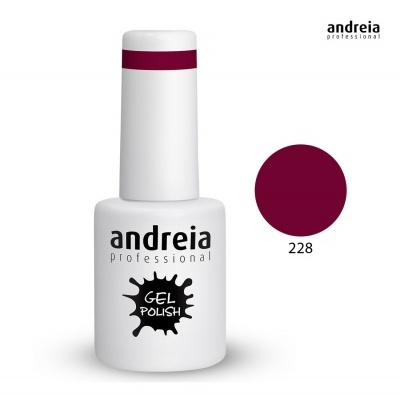 Frasco de verniz gel Andreia professional cor 228 branco e vinho