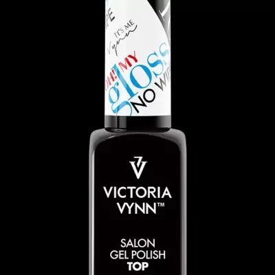 Frasco preto de verniz gel Victoria Vynn com tampa decorada