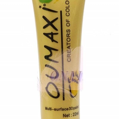 Frasco amarelo de tinta 3D multi-superfície OUMAXI 22ml