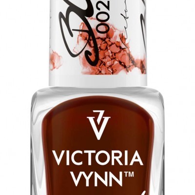 Frasco de verniz de unhas Victoria Vynn Blu Ink cor castanha