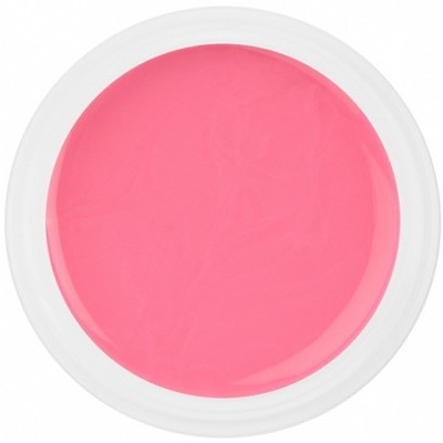 Pote branco com conteúdo rosado de textura cremosa