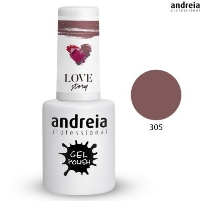 Frasco de verniz gel castanho avermelhado Andreia professional