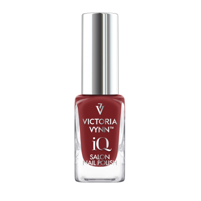 Frasco de verniz de unhas vermelho da marca Victoria Vynn com tampa prateada