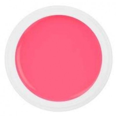 Recipiente redondo com tinta cor-de-rosa vibrante