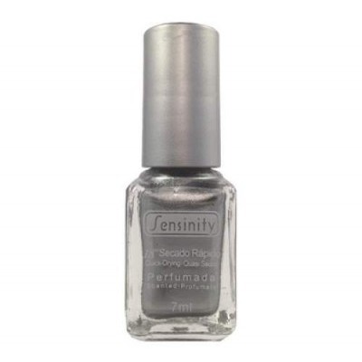 Frasco de verniz de unhas metálico cinzento Sensinity 7 ml