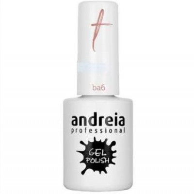 Frasco branco de verniz gel para unhas Andreia Professional