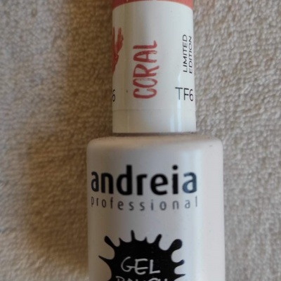 Frasco de verniz gel para unhas Andreia Professional cor Coral edição limitada