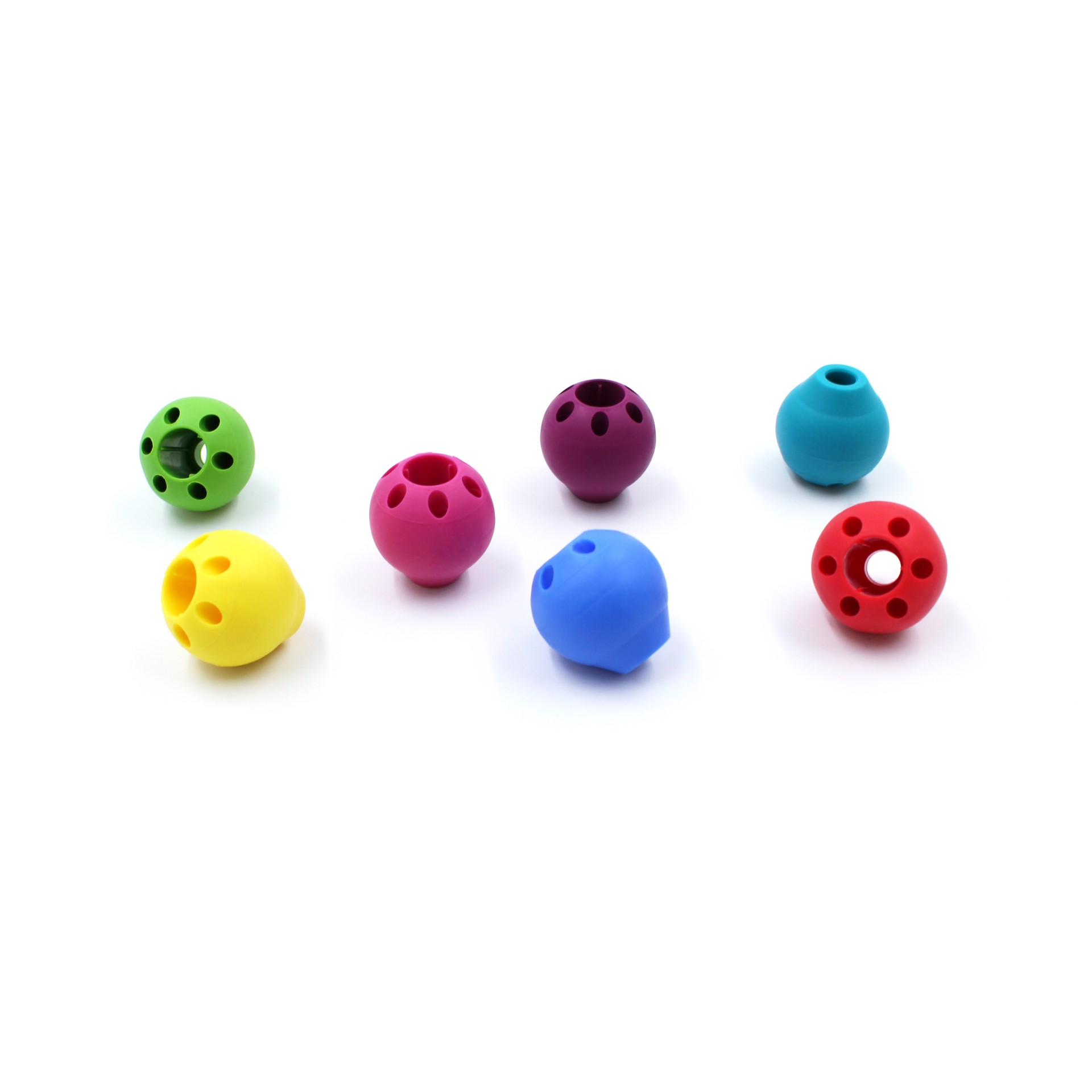 Adaptador para lápis, Butter Grip da ARK (2 unidades) Conjunto de contas coloridas de plástico com vários orifícios