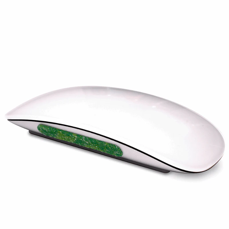 Bandas Fidget ZenStrips Anywhere Rugoso, Pack 13 Rato de computador branco sem fios com apoio verde texturizado