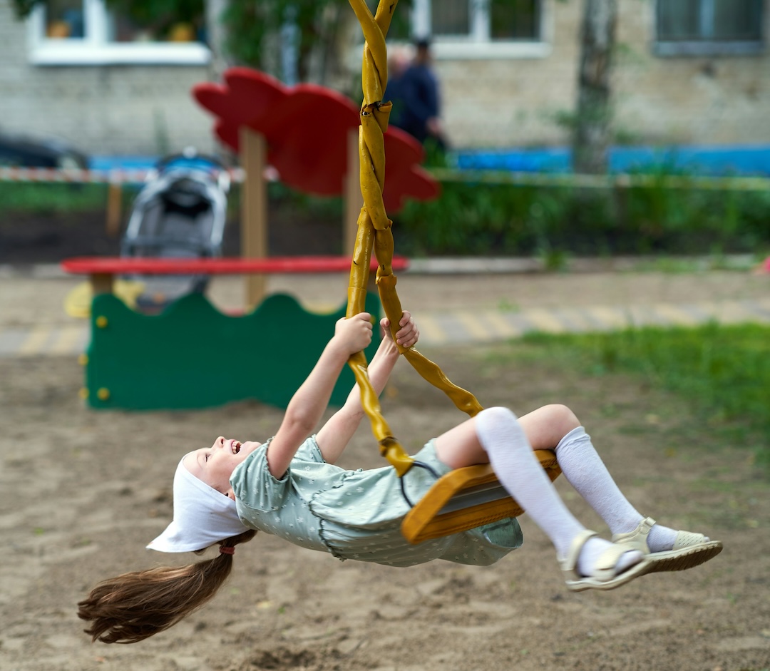 brincadeira no parque