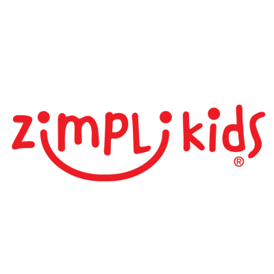 Logótipo zimplikids vermelho em fundo branco