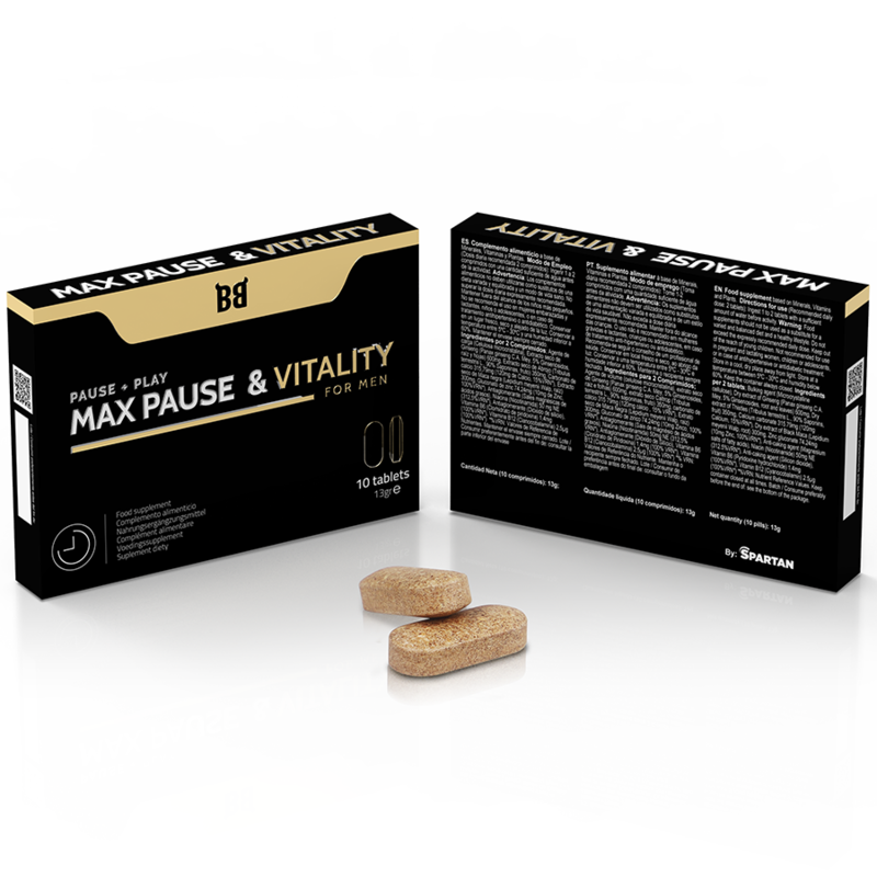BLACK BULL - MAX PAUSA & VITALITY Caixa de suplemento MAX PAUSE & VITALITY for men com 10 comprimidos