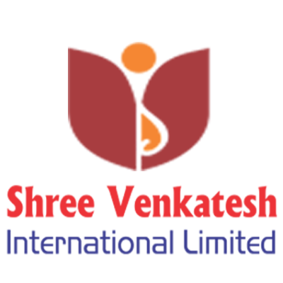 Logótipo colorido com texto Shree Venkatesh International Limited