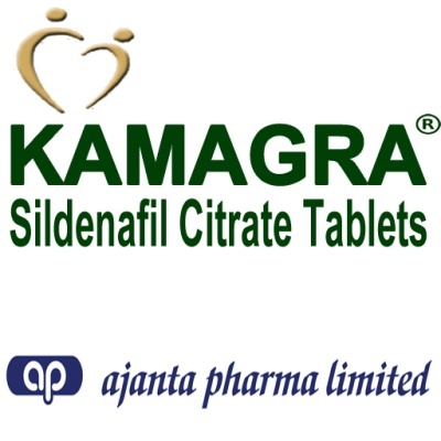 Logotipo Kamagra Sildenafil Citrate Tablets e ajanta pharma limited