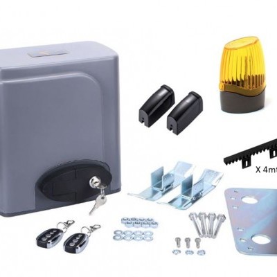 Kit de automatização para portão deslizante com acessórios