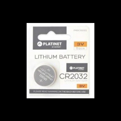 Bateria de lítio PLATINET CR2032 3V em embalagem