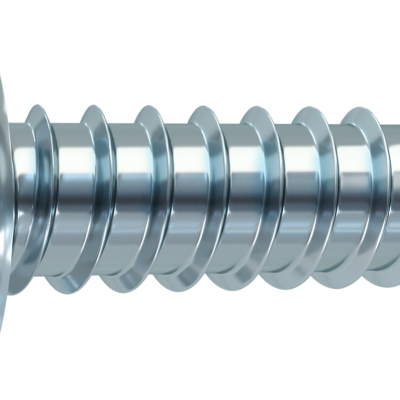 Parafuso auto-perfurante metálico prateado