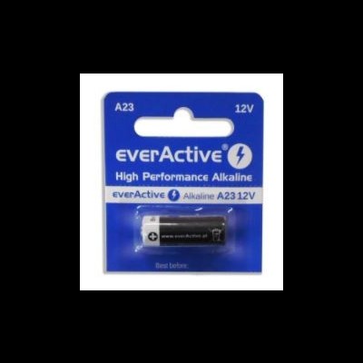 Pilhas alcalinas everActive A23 12V em embalagem azul e branca