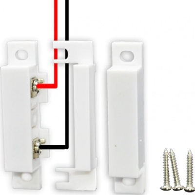 Imãs de segurança brancos para janelas ou portas com parafusos incluídos