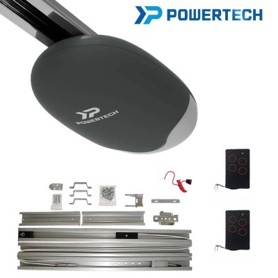 Sistema de automatização para portões Powertech com acessórios e comandos remotos