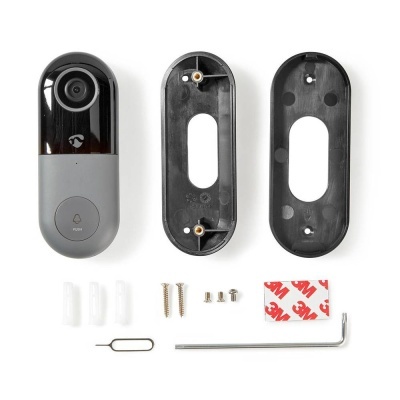 Campainha eletrónica com acessórios de montagem