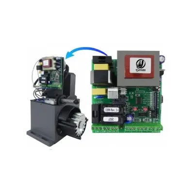 Conjunto eletrônico com placa de circuito OXYGEN e motor com engrenagem
