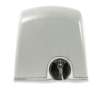 Motor para portões deslizantes metálico cinza com chave