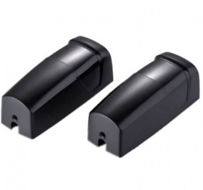 Dois sensores infravermelhos pretos retangulares para segurança