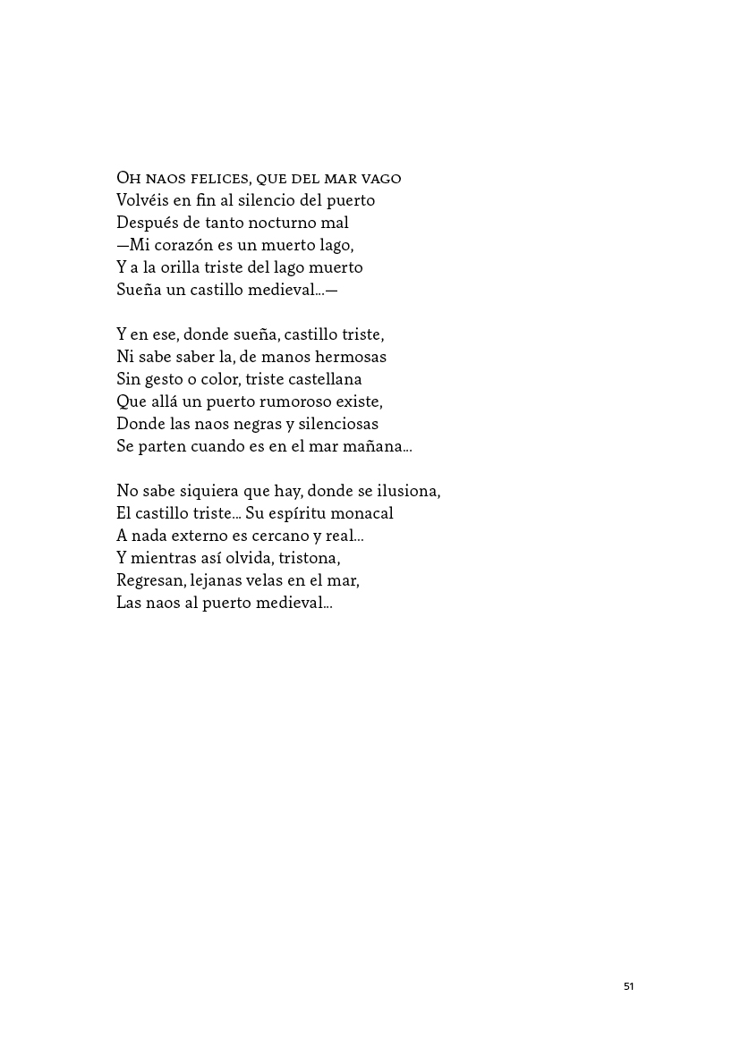 Antología Primera Página de livro com texto em espanhol e número 51 no canto inferior direito