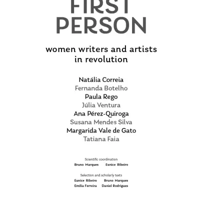 Book cover FIRST PERSON women writers and artists in revolution with author names and publisher shantarín