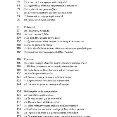 French text page with numbered sections and titles