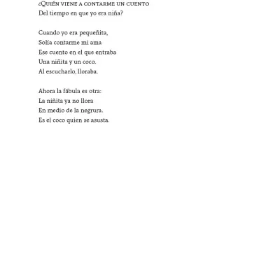 Book page with Spanish text poem titled PRIMERA PERSONA, page 23.