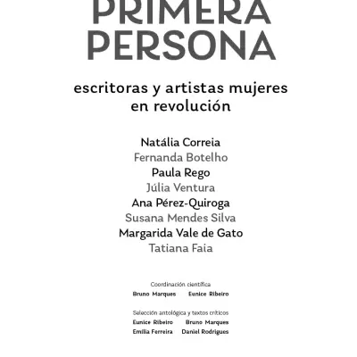 Book cover of PRIMERA PERSONA with authors and coordinators listed on white background