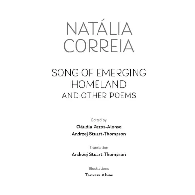 Book cover page with title and author information on a white background