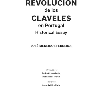 Capa de livro com título La REVOLUCIÓN de los CLAVELES en Portugal e autor José Medeiros Ferreira