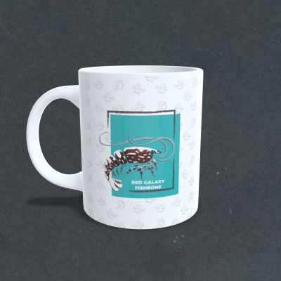 Caneca nº5 - Red Galaxy Fishbone Caneca nº5 - Red Galaxy Fishbone