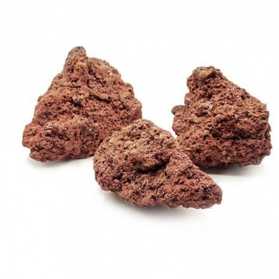 Rocha vulcânica vermelha