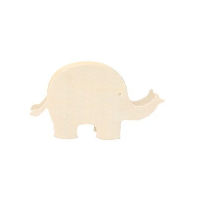 Caixa de madeira em forma de elefante