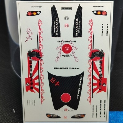 Autocolantes para modelo de carro Honda com logótipos e decalques