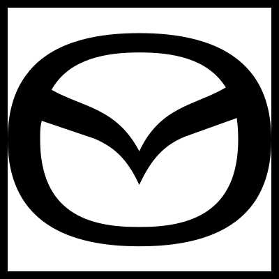 Logótipo preto da Mazda