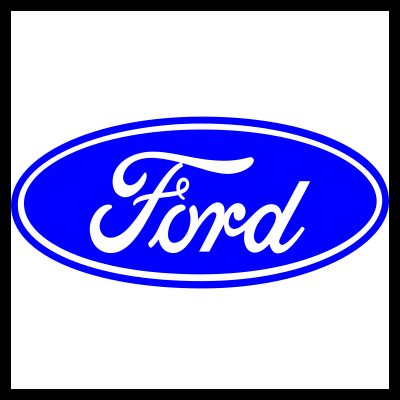 Logótipo da Ford em azul e branco