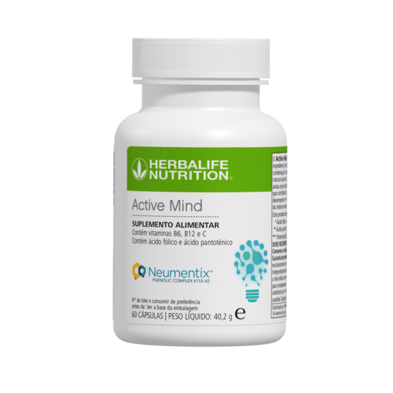Active Mind Frasco de suplemento alimentar Herbalife Nutrition Active Mind
