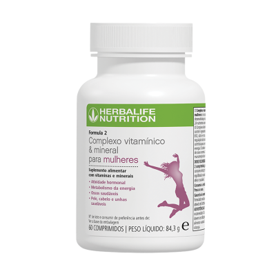 frasco Herbalife Nutrition complexo vitamínico e mineral para mulheres